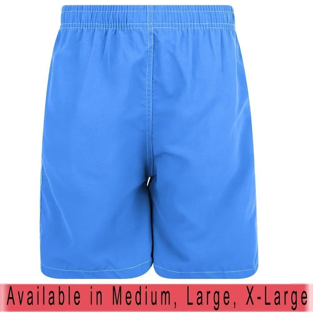 Boys Swim Trunks, Swimsuit Board Shorts, Elastic Bathing Suit, Blue, NWT